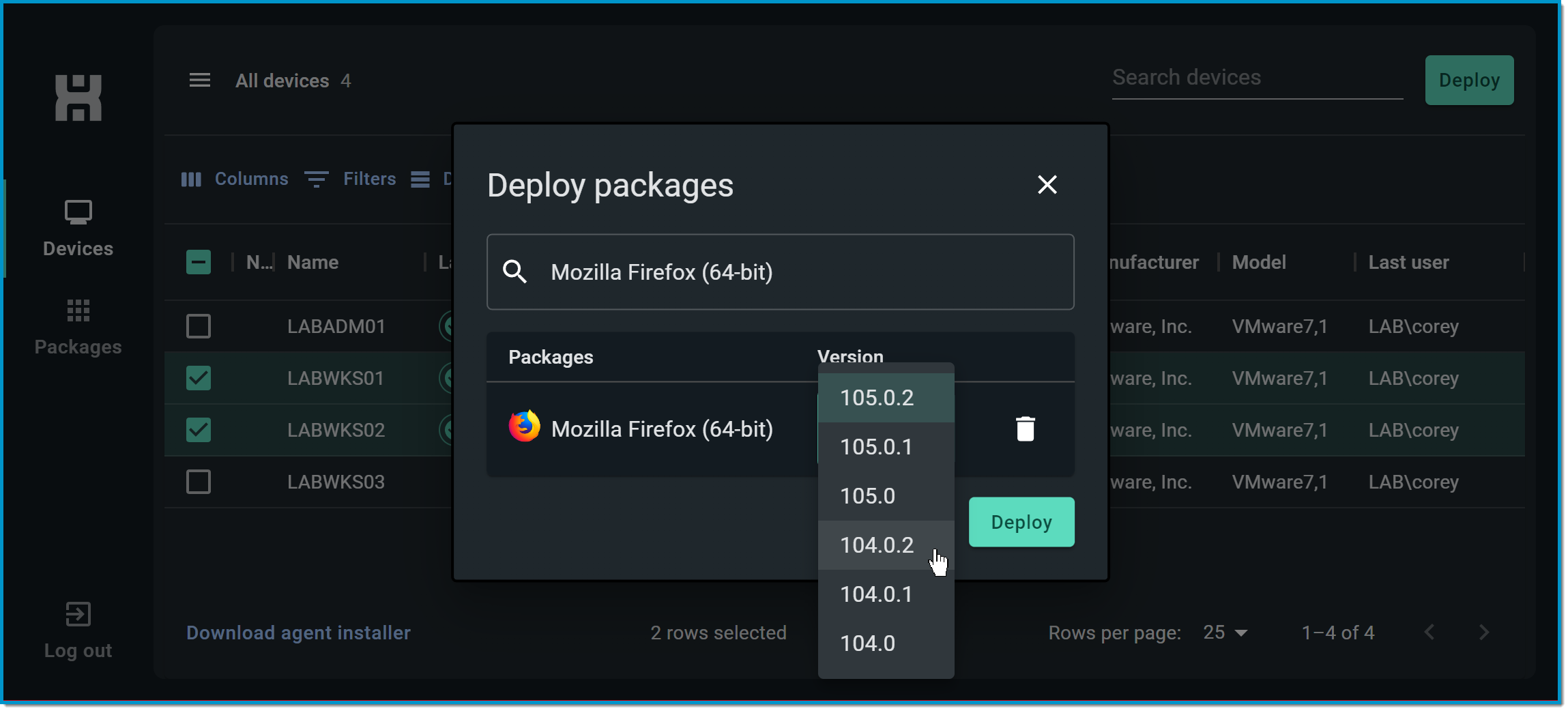 Deploy Packages  Menu - Versions.png